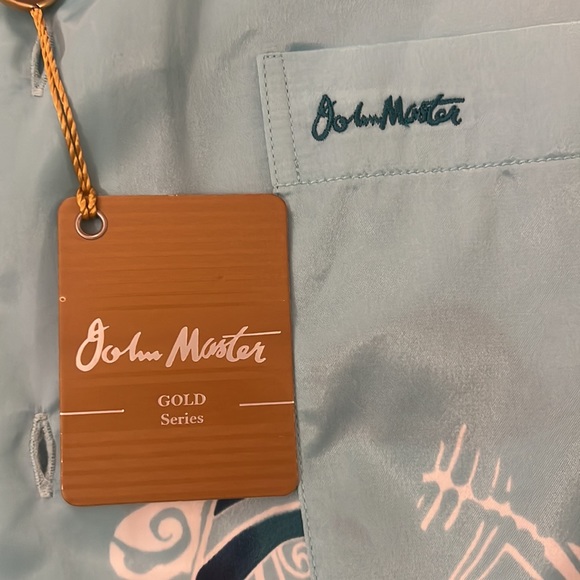 Silk Long Sleeve Button down John Master size L - Picture 3 of 5